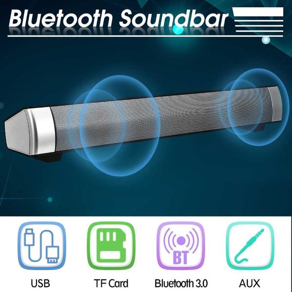 

radio sound bar bluetooth speaker wired and wireless subwoofer stereo tf usb for mobile pc home surround dc5v