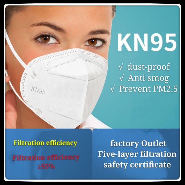

kn95 disposable mask mascarilla five-layer filter washable face mask dust and fog and particulate matter PM2.5 face shields