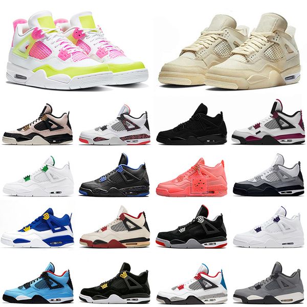 

sail 4 white off mens basketball shoes new retro lemon venom trainers sneakers 4s jumpman black cat 4 royalty bred sport shoes 36-47