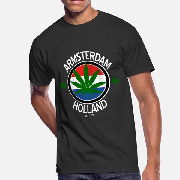 

amsterdam t shirt men designs tee shirt round collar cool fitness casual summer style trend shirt