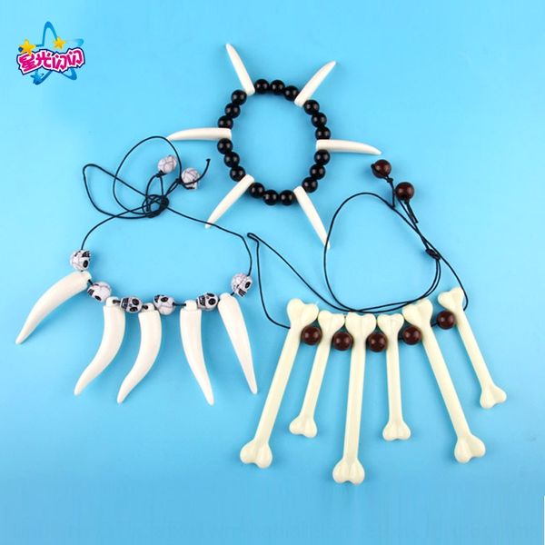 

леопардовый индийская взрослое одежды хэллоуин примитивного коренных necklacebracelet necklacebone ожерелья леопардового индийская adul одеж