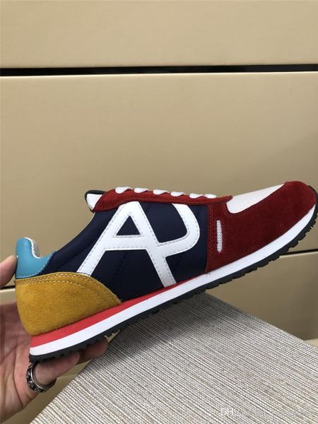 

2020fashion designer, luxury men's casual sports shoes, comfortable and versatile, high-quality men's shoesad, Red;white