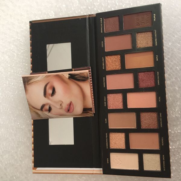 

in stock eye cosmetic born this way the natural nudes palettes 16 colors eye shadow shimmer matte makeup eyeshadow palette