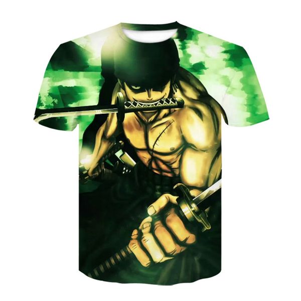 

japanese anime one piece cartoon luffy loose 3d print shirts oversized kawaii funny men clothing