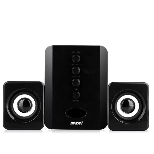 

d-202 usb 2.1 mini speaker subwoofer black white wired bass mini usb mobile gadgets sada d-202 combination speaker