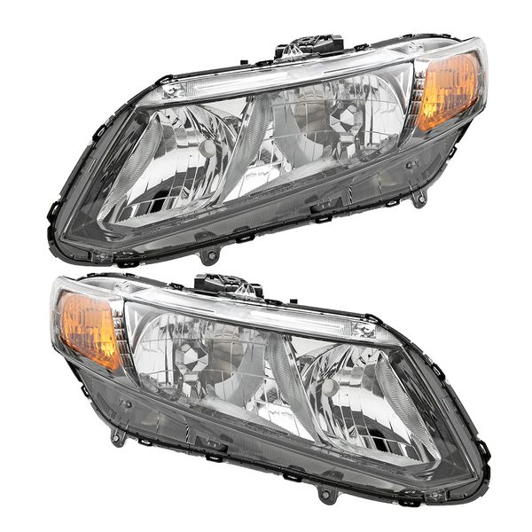 

winsun front left right headlights for models only black