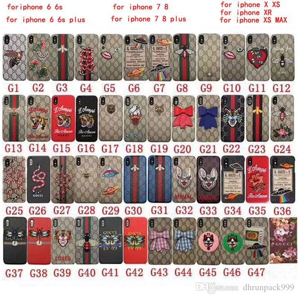 

famous brand tiger cat dog bee snake printed phone case cover for iphone x 7 7plus 8 8plus 6 6s 6plus xs max xr 11 pro max