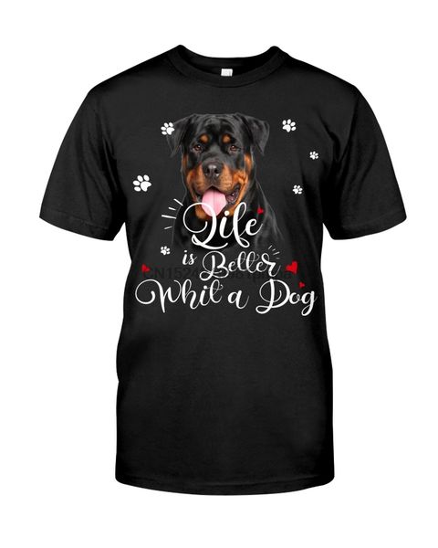 

men t shirt rottweiler-life is better(11) women tshirts