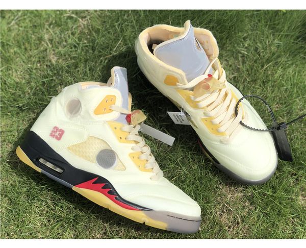 

5 sail fire red muslin black men designer basketball shoes 5s sports sneaker trainer dh8565-100 drop shipping