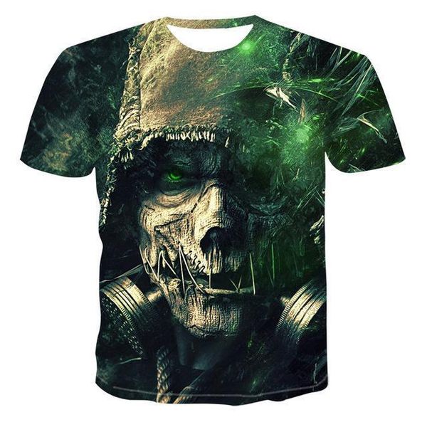 

3d gothic pumpkin lantern finger skull t -shirt for men 3d print shirts harajuku comics hentai men clothing