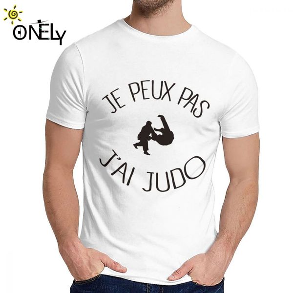 

male tee shirt i can not i have judo pure cotton geek round neck cartoon print tee shirt