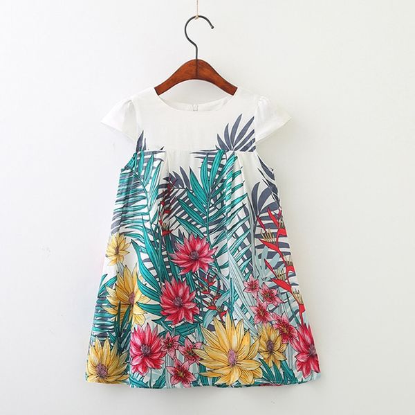 

clearance excelent new summer mesh children kids girls sleeveless dance party floral print princess dress clothes z0205