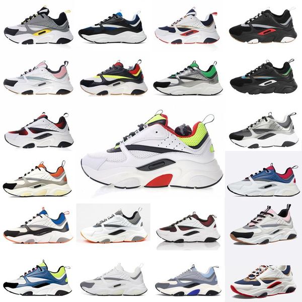 

b22 sneaker mens designer shoes vintage sneakers canvas and calfskin trainers luxury low casual shoes 20color big size 35-4 hxze#, Black