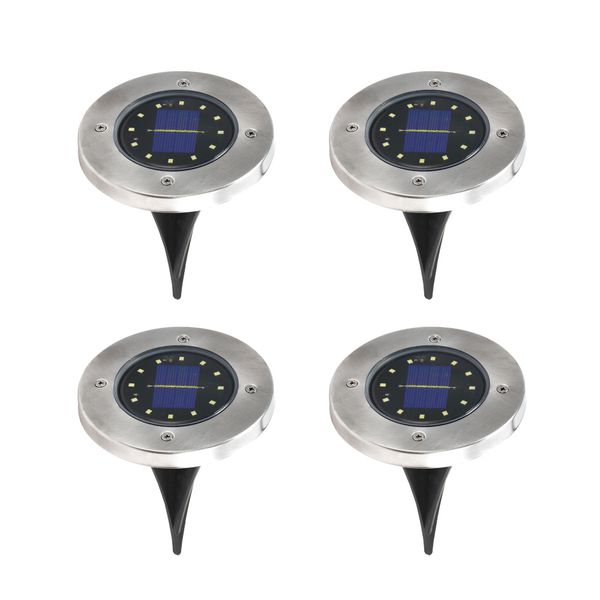 

solar powered ground light waterproof garden pathway deck lights with 12 leds solar lamp for home yard driveway lawn road