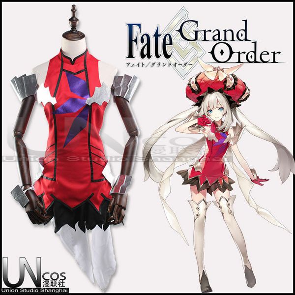 

any size fgo rider fate/grand order marie antoinette cosplay costume, Black;red