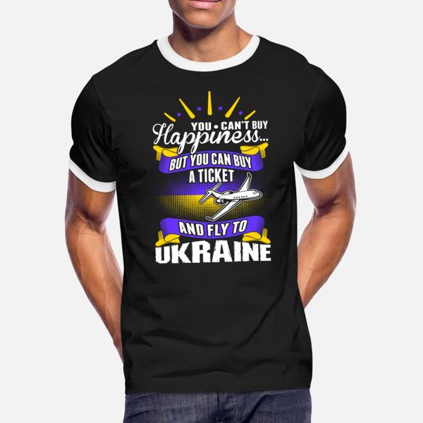 

you cant buy happiness fly to ukraine t shirt men designs tee shirt crew neck letter crazy funny spring autumn original shirt