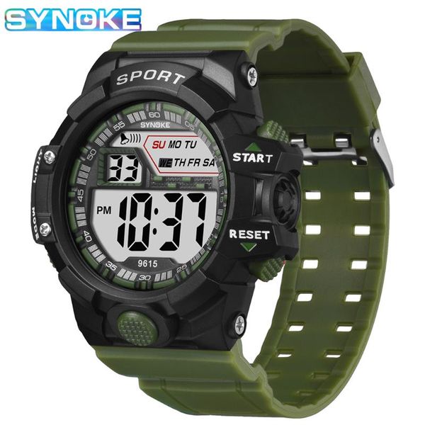 

wristwatches synoke mens watches watch waterproof led sports alarm clock reloj hombre relogio masculino men digital wristwatch, Slivery;brown