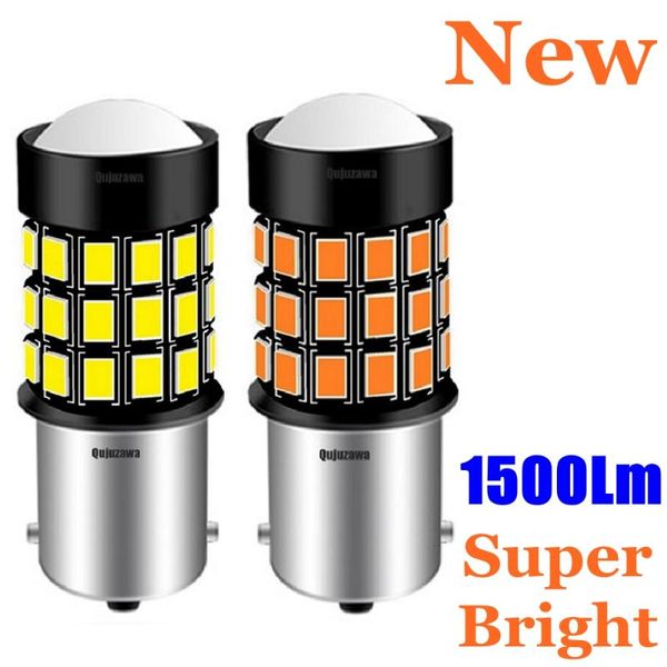 

2pcs new 1156 ba15s 7506 p21w super bright 1500lm led car turn signal bulb auto rear reverse lamp brake light white red yellow