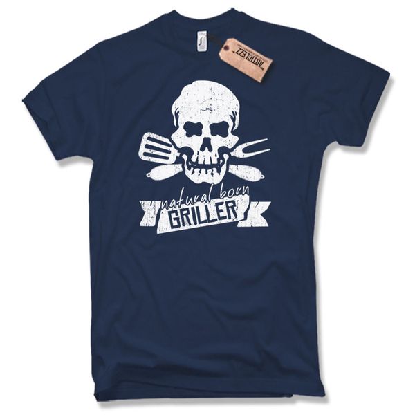 

2019 мода maglietta naturale born griller- grigliare fumatore cucinare accessori барбекю весело tee рубашки