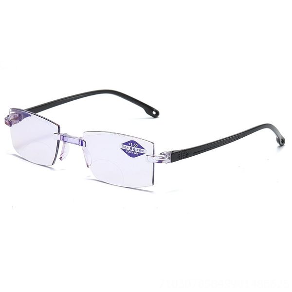 Compre Heshj Nuevo De La Manera De Una Sola Pieza Sin Marco De Corte De Doble Luz Gafas De Presbicia Para Los Hombres Y Las Mujeres De Doble Uso Portatil De Lectura