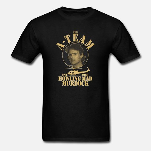 

funny t shirts a-team murdock premium men casual t-shirt fun tv serie film mr.t. hannibal murdock face