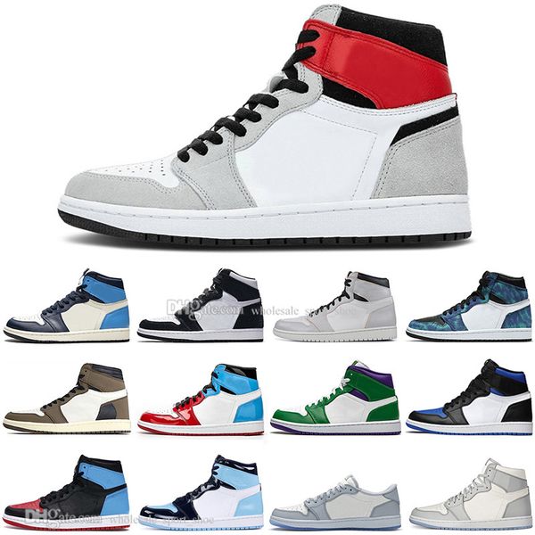 

1s og men basketball shoes incredible hulk obsidian unc mens trainers 1 high pine green black bloodline banned sport sneakers