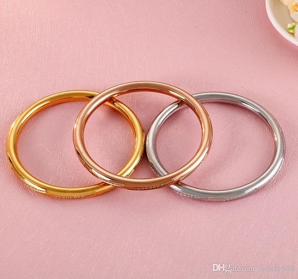 

stainless steel women s cuff bangle cnc solid electroplated bracelet cubic zircon high polishing bangles silver rose gold82, Black