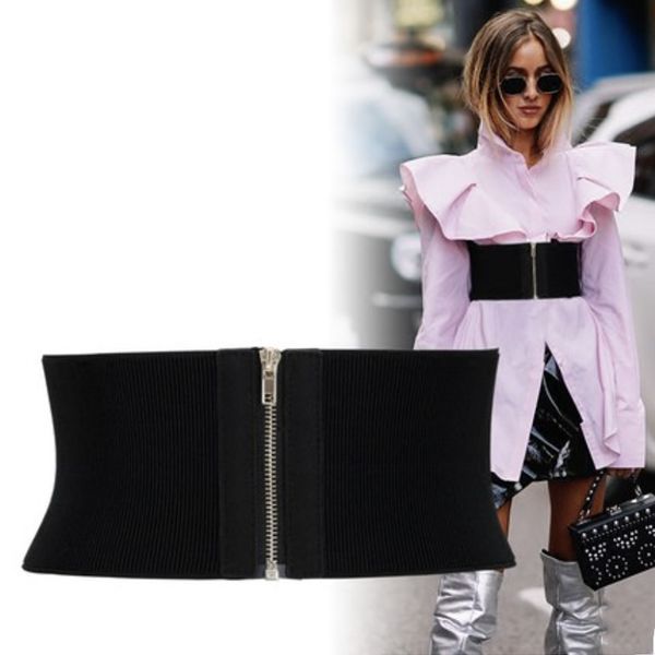 

plus size belt ladies western corset belts for women wide cummerbunds elastic ceinture femme designer cinturon mujer 2020 riem, Black;brown