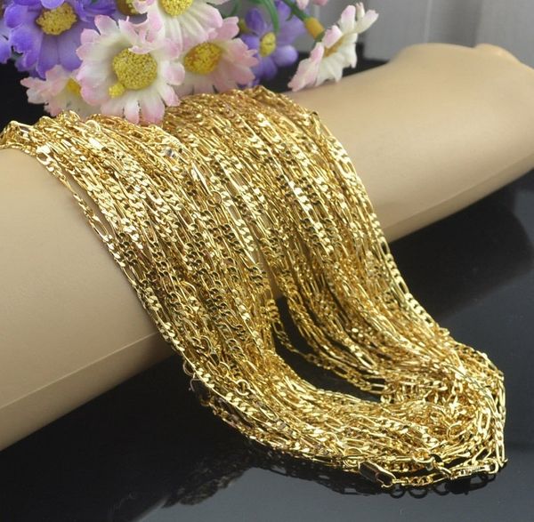 

simple and exquisite geometric necklace wholesale 2mm cable chain snake chain lobster clasp gold-plated silver 16 to 30 inches factory strai