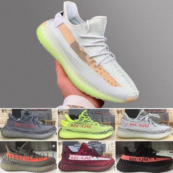 

2019 new v2 static semi frozen yellow cream white butter beluga 2.0 kanye west sports sneakers mens running shoes hyt2