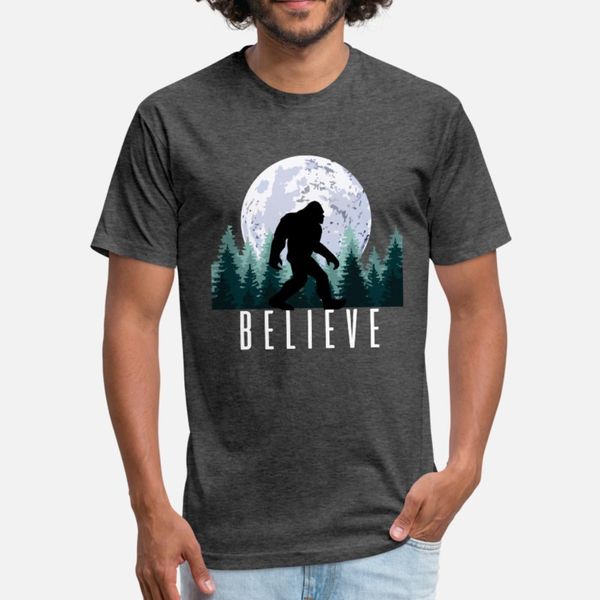 

bigfoot поверьте снежную тенниску мужчины печать 100% хлопок s-xxxl мужских известные повседневные летний стиль прохладно рубашки