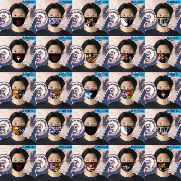 

cartoon face for reusable designer naruto 07 mask kids sai mask naruto face sai tapabocas cubrebocas pklws mycutebaby007, Black