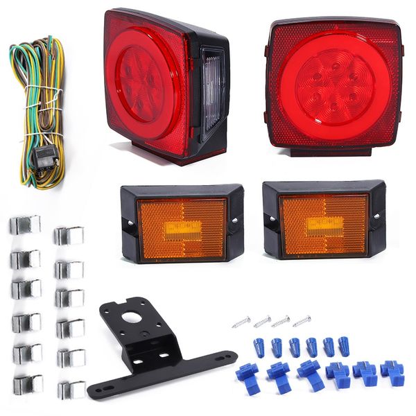 

bike lights suitable for trailer led tail and side light bracket harness reflective strip kit