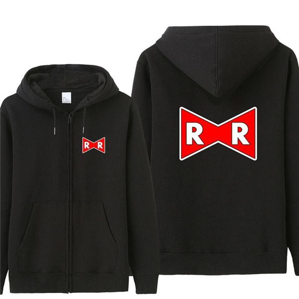 

fashion japanese sweatshirt red mens hoodies hip hop long sleeve streetwear black anime zipper hooded mantle y024