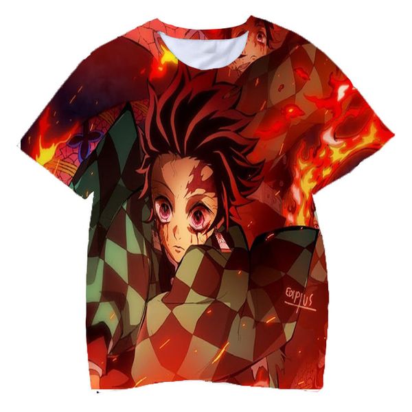 

3d cartoon demon slayer anime ghost blade boy gifts for 3d print shirts funny plus size kawaii men clothing