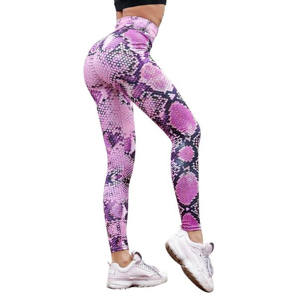 

women serpentine printing yoga pants women fitness leggings mesh leather female pants trouser leggings speed fitness, White;red