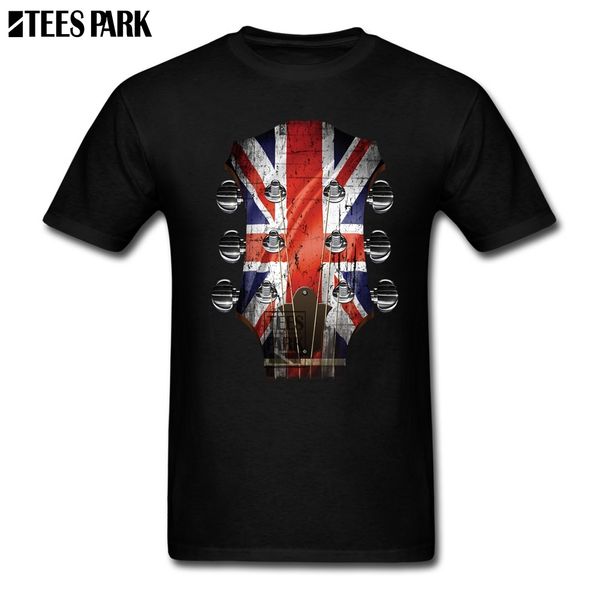 

команда t-shirt гитара head stock флаг великобритания мода t рубашки крупногабаритный t shirt 2020 моды младших серого мужчина рубашка плюс