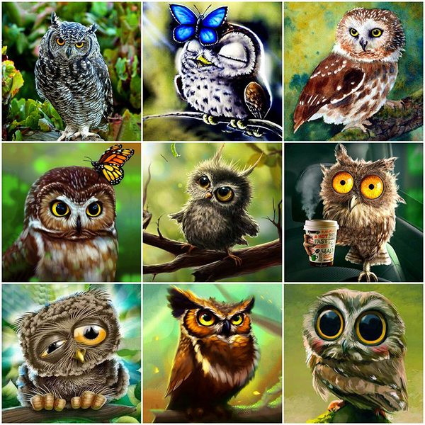 

evershine diamond painting owl handicrafts rhinestone art diamond embroidery sale animals full square mosaic home decor gift