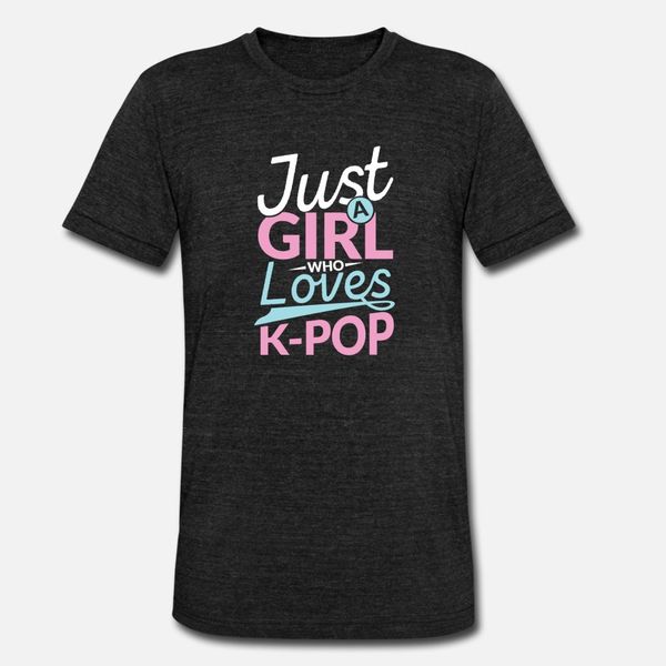 

просто девушка любит k pop asian pop music fan gift футболка мужчины дизайн 100% хлопок s-xxxl урожай сумасшедшая мода весна обычная рубашка