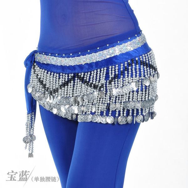 

258 coins intercolor beads waist chain belly dance silver coins tassel waist chain belly dance belt, Black;red