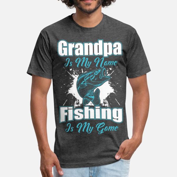 

grandpa is my name fishing is my game funny shirt t shirt men create 100% cotton euro size s-3xl costume gift comical spring outfit shirt