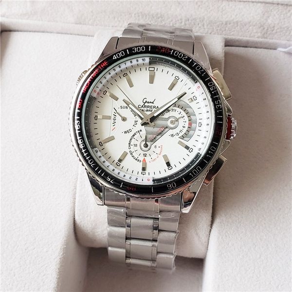 

2020 новый роскошный мужские часы шестиигольные серия размер 44 мм автоматические механические часы дизайнерские часы tag марки нержавеющей, Slivery;brown