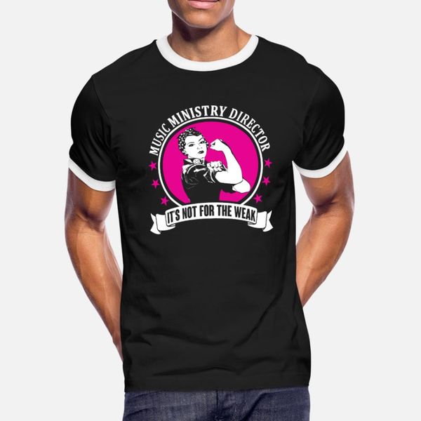 

music ministry director t shirt men printing cotton round neck letters interesting breathable spring natural shirt