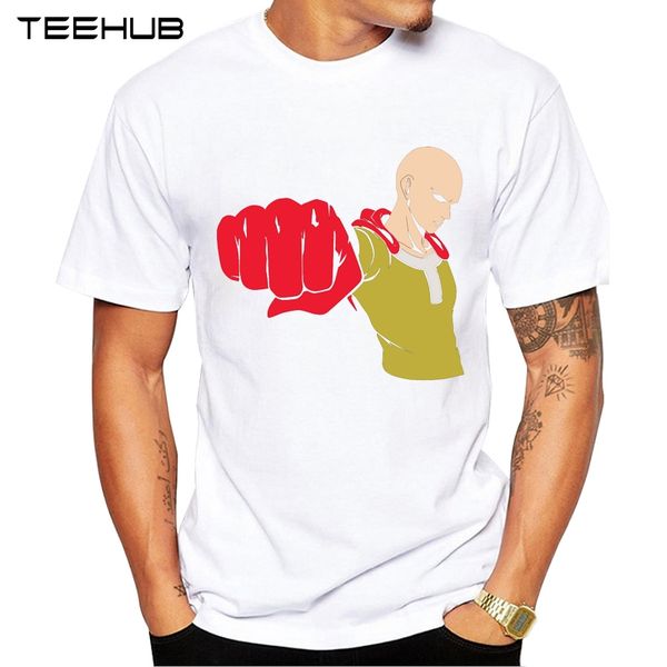 

2019 teehub men's fashion one punch sensei printed short sleeve t-shirt hipster o-neck design cool desgin tee