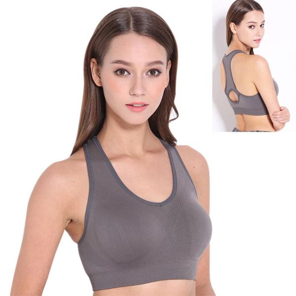 

women sport bra wireless push up shockproof breathable quick-dry sports vest for jogging do2, White;black