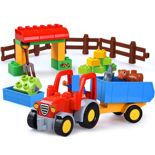 

baseplate счастливые игрушки обучающие цифры блоки для строительства большой diy дети ферма кирпичи животных duplo brinquedos друзья наборы
