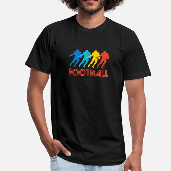 

retro football pop art t shirt men loose cotton plus size 3xl letters loose new fashion spring autumn slim