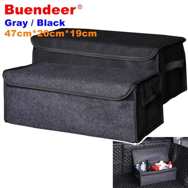 

buendeer 47 * 20 * 19см автомобилей магистральные организатор назад высокой емкости многоразового использования войлока интерьера сумка для