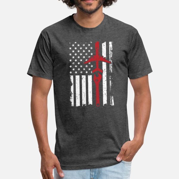 

самолет механик одежда самолет американского флаг тенниска мужчина настройка 100% хлопок s-xxxl letters fit базовая весна осень формальная р