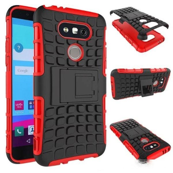

2 in 1 kickstand impact rugged heavy duty tpu pc hybrid shock proof cover case for lg v30 v20 k7 tribute 5 k10 k8 2017 x power 2 160pcs/lot